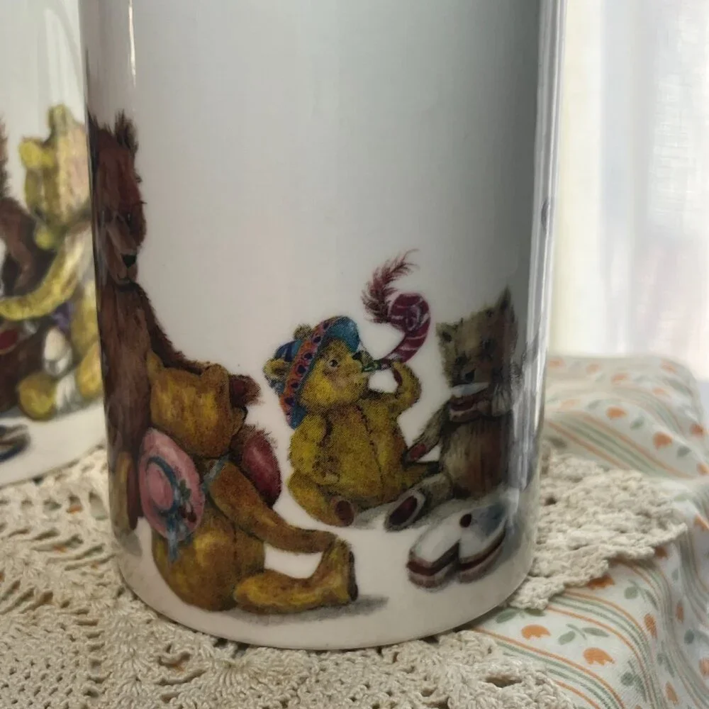 Roy Kirkham White Bear Print Bone China Mugs, Set of 2, One Size - Picture 3 of 10